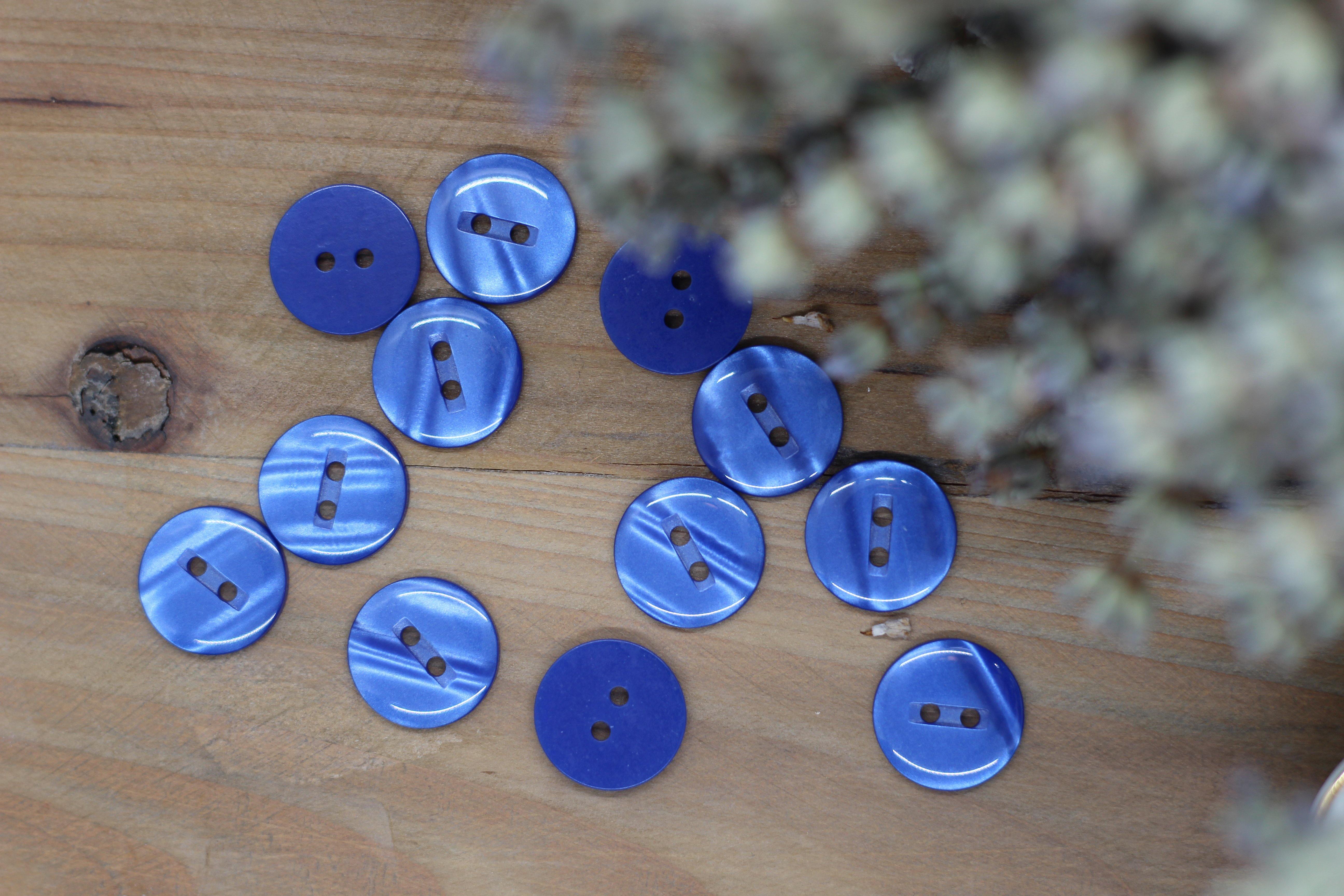 Bouton "Tom" Bleu - L'atelier de Gaspard et Léonie