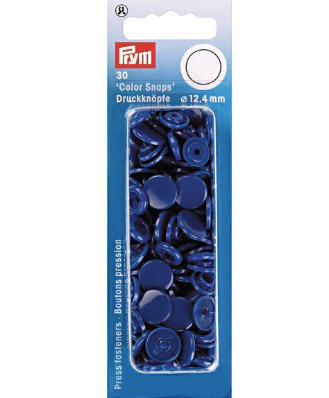 Boutons pression Color Snaps Bleu Royal 12,4 mm Mercerie Prym | Gaspard et Léonie Tissus Mercerie Toulouse