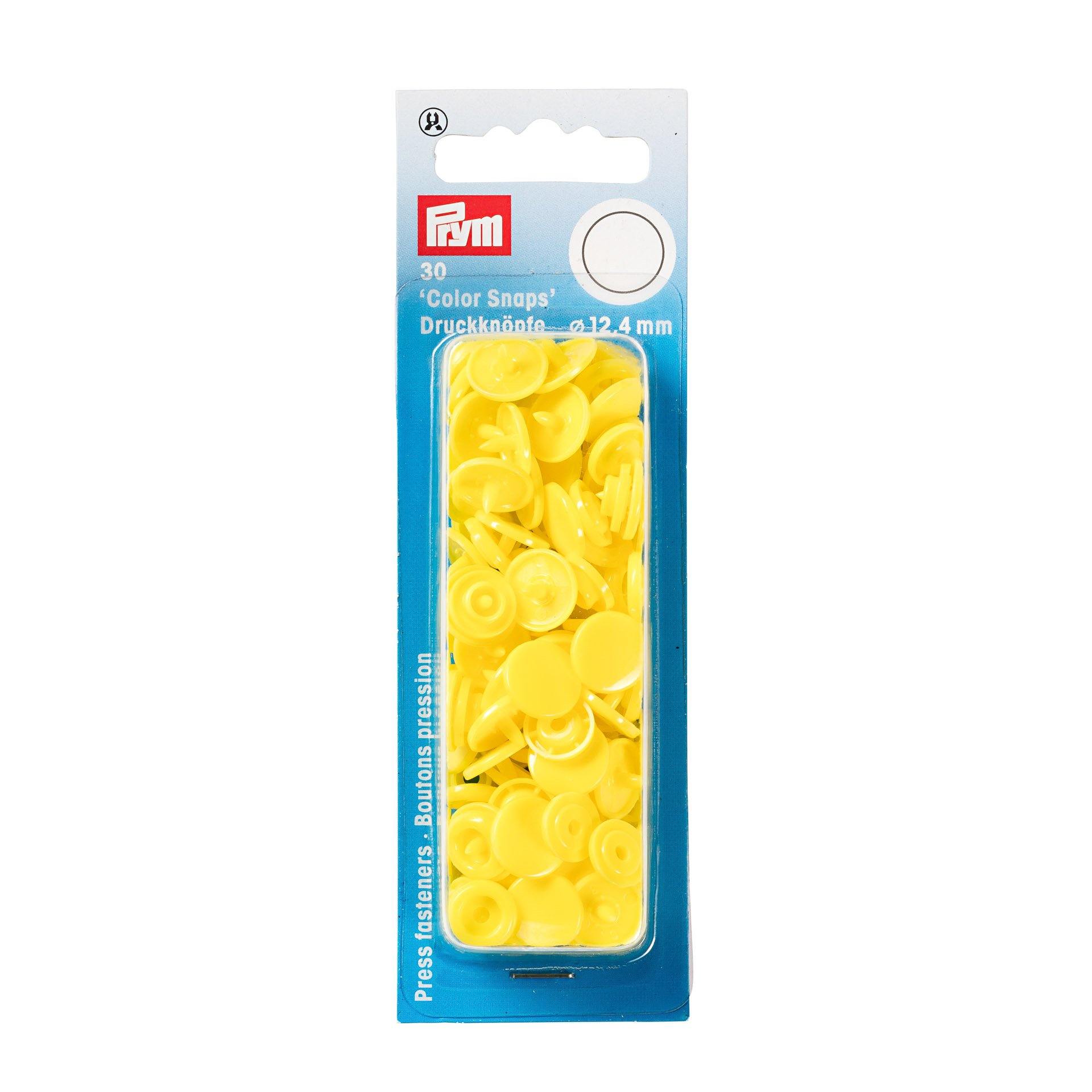 Boutons pression Color Snaps Jaune 12,4 mm - L'atelier de Gaspard et Léonie