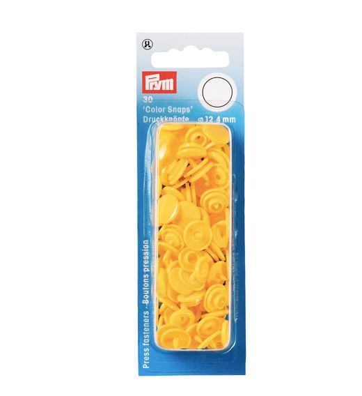 Boutons pression Color Snaps Jaune 12,4 mm Mercerie Prym | Gaspard et Léonie Tissus Mercerie Toulouse