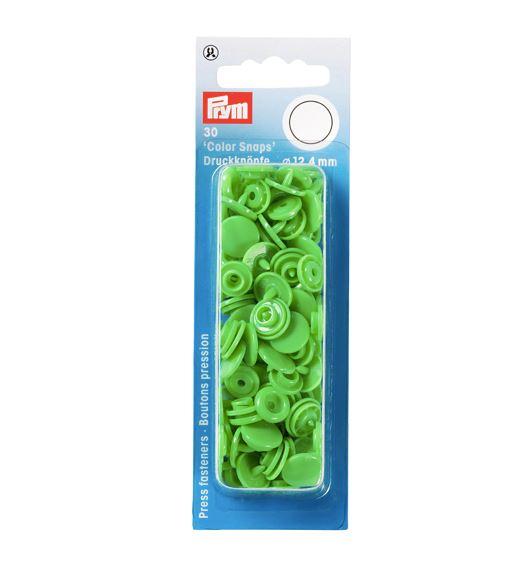 Boutons pression Color Snaps Vert Clair 12,4 mm Mercerie Prym | Gaspard et Léonie Tissus Mercerie Toulouse