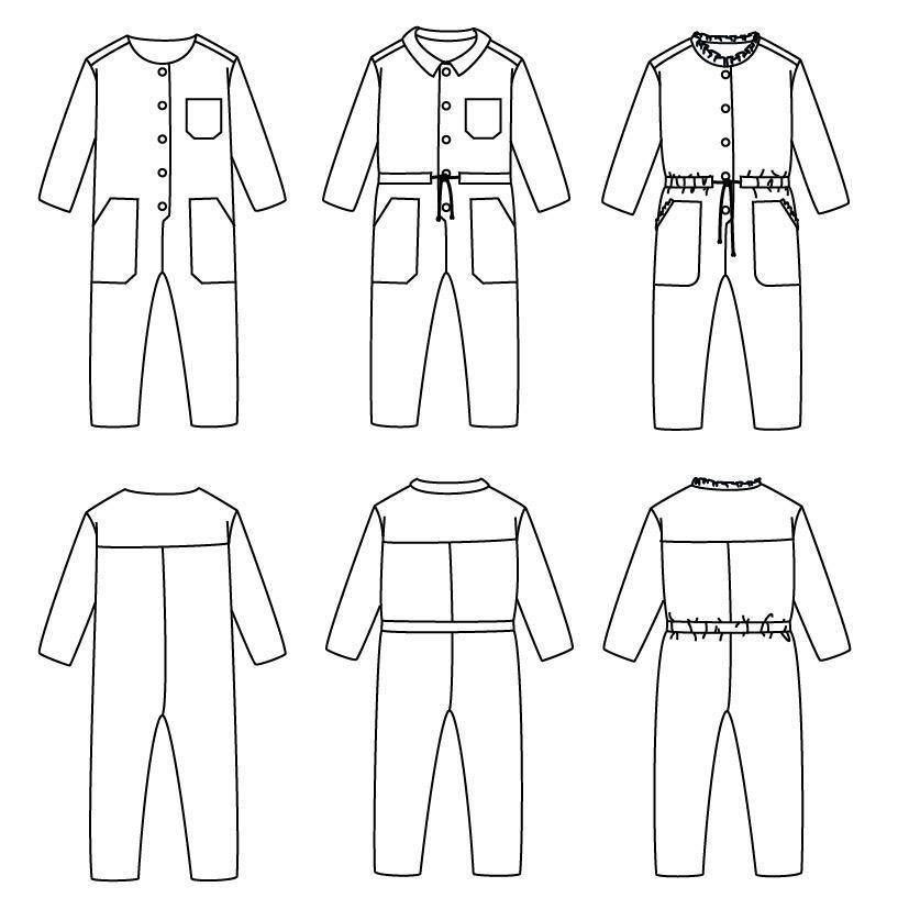 BROOKLYN KIDS Combinaison Mixte patron de couture pochette - L'atelier de Gaspard et Léonie