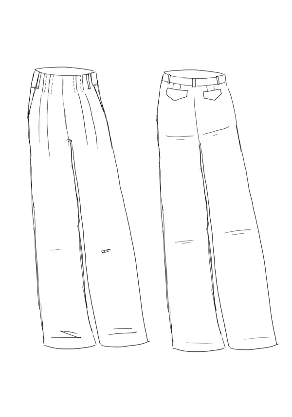 BROOKLYN pantalon patron de couture pochette - MAISON FAUVE Patron de couture MAISON FAUVE | Gaspard et Léonie Tissus en ligne et Mercerie à Toulouse