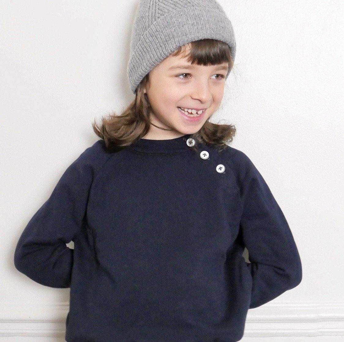 CHARLIE Enfant Mixte Sweat Capuche patron de couture pochette - L'atelier de Gaspard et Léonie