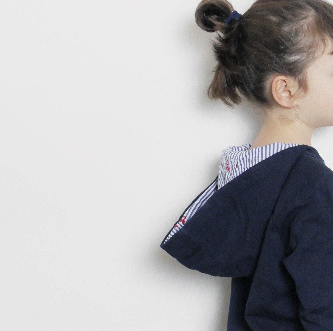 CHARLIE Enfant Mixte Sweat Capuche patron de couture pochette - L'atelier de Gaspard et Léonie