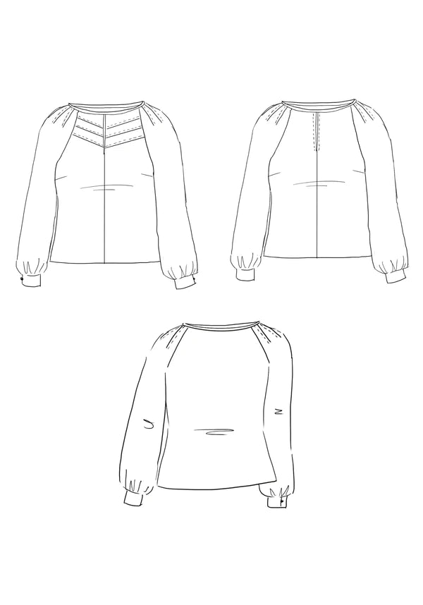 CHELSEA blouse patron de couture pochette - MAISON FAUVE Patron de couture MAISON FAUVE | Gaspard et Léonie Tissus en ligne et Mercerie à Toulouse