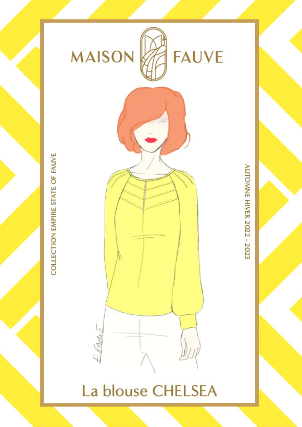 CHELSEA blouse patron de couture pochette - MAISON FAUVE Patron de couture MAISON FAUVE | Gaspard et Léonie Tissus en ligne et Mercerie à Toulouse