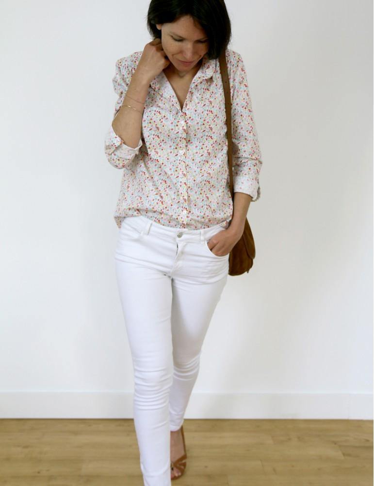 Chemise femme AZUR Patron de couture pochette - L'atelier de Gaspard et Léonie