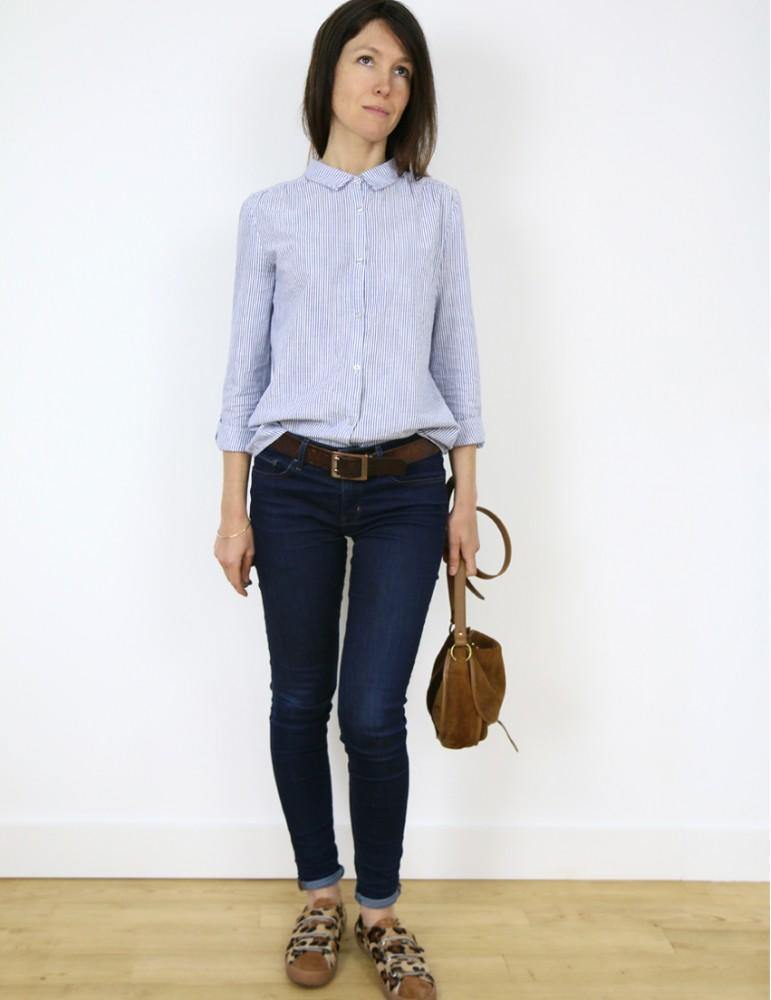 Chemise femme AZUR Patron de couture pochette - L'atelier de Gaspard et Léonie