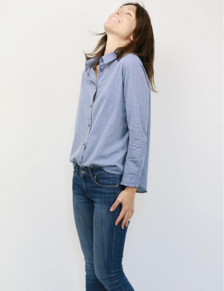 Chemise femme LISERON Patron de couture pochette - L'atelier de Gaspard et Léonie