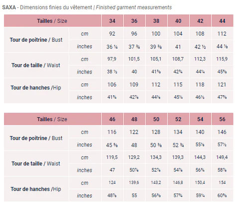 Chemise SAXA - Patron de couture pochette - Les lubies de Cadia Patron de couture Les lubies de Cadia | Gaspard et Léonie Tissus en ligne et Mercerie à Toulouse
