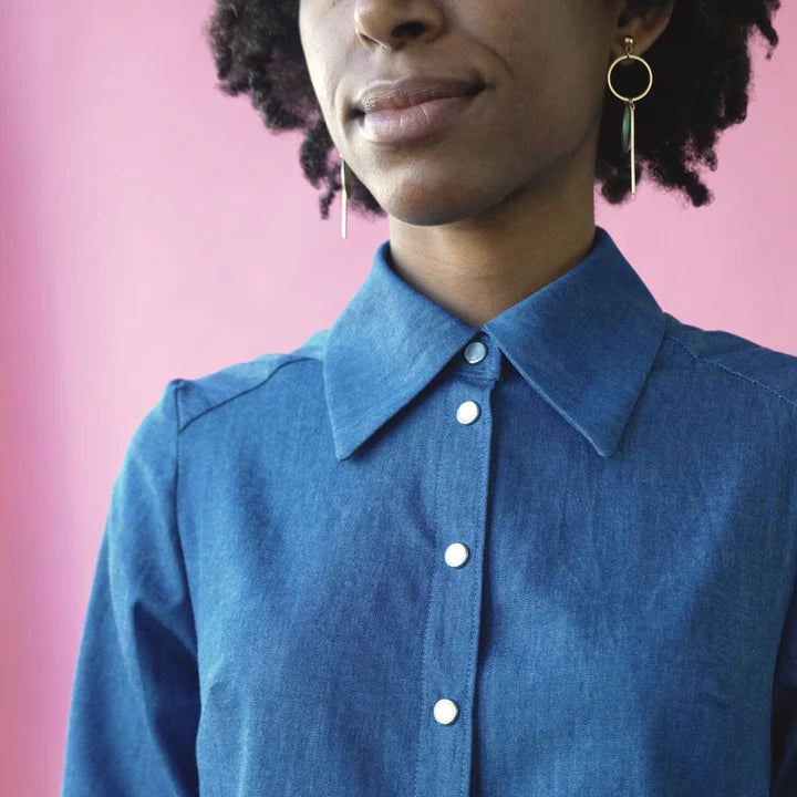 Chemise SAXA - Patron de couture pochette - Les lubies de Cadia Patron de couture Les lubies de Cadia | Gaspard et Léonie Tissus en ligne et Mercerie à Toulouse