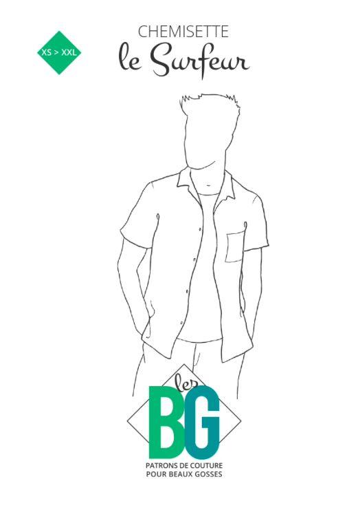 Chemisette LE SURFEUR Patron de couture pochette - L'atelier de Gaspard et Léonie