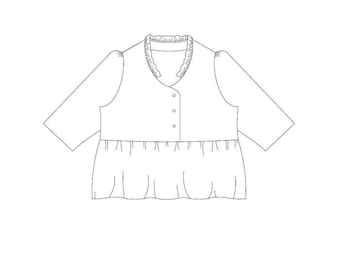 CLARA blouse patron de couture pochette Patron de couture Les lubies de Cadia | Gaspard et Léonie Tissus Mercerie Toulouse