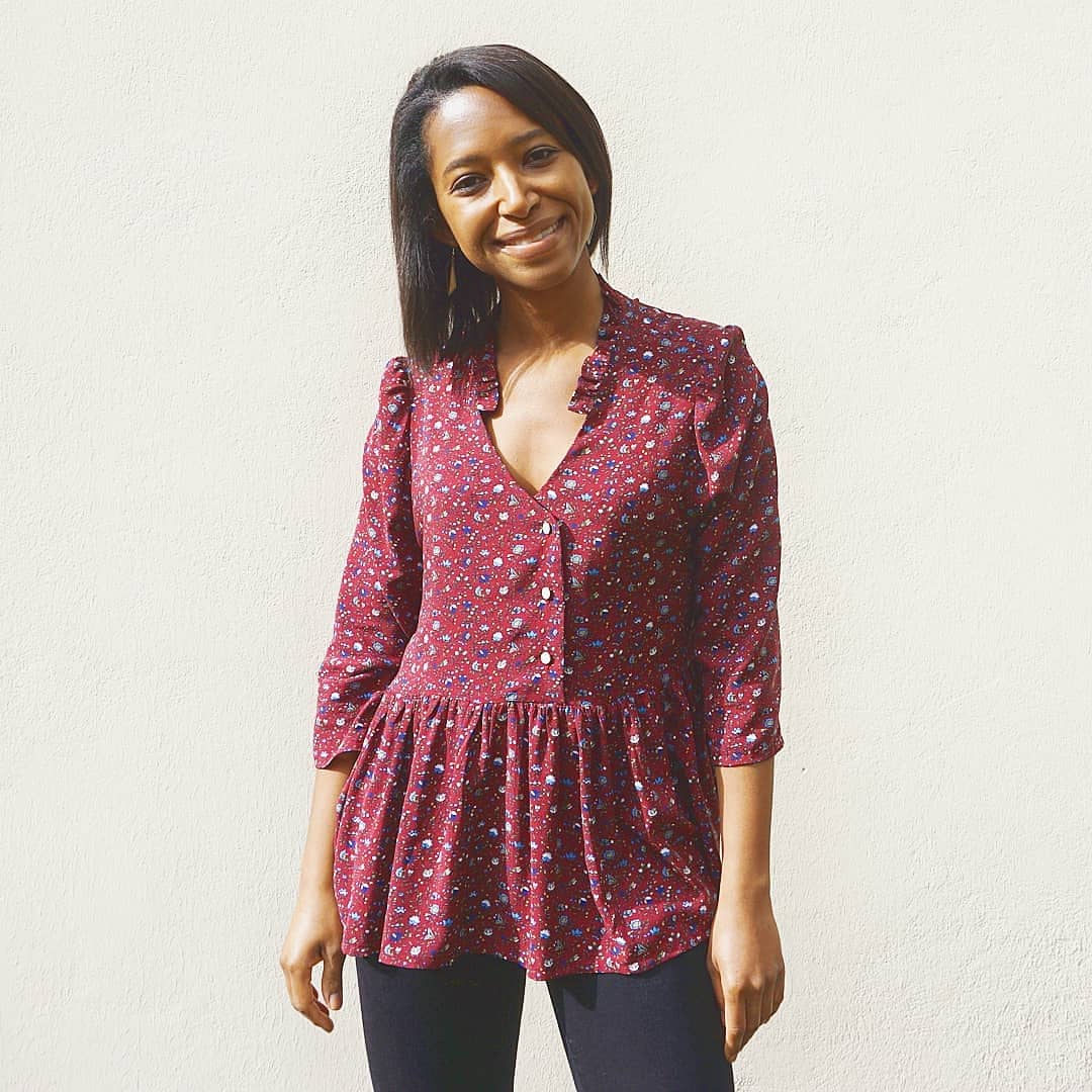 CLARA blouse patron de couture pochette Patron de couture Les lubies de Cadia | Gaspard et Léonie Tissus Mercerie Toulouse