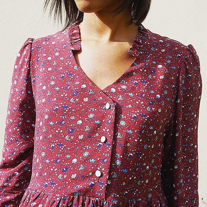 CLARA blouse patron de couture pochette Patron de couture Les lubies de Cadia | Gaspard et Léonie Tissus Mercerie Toulouse