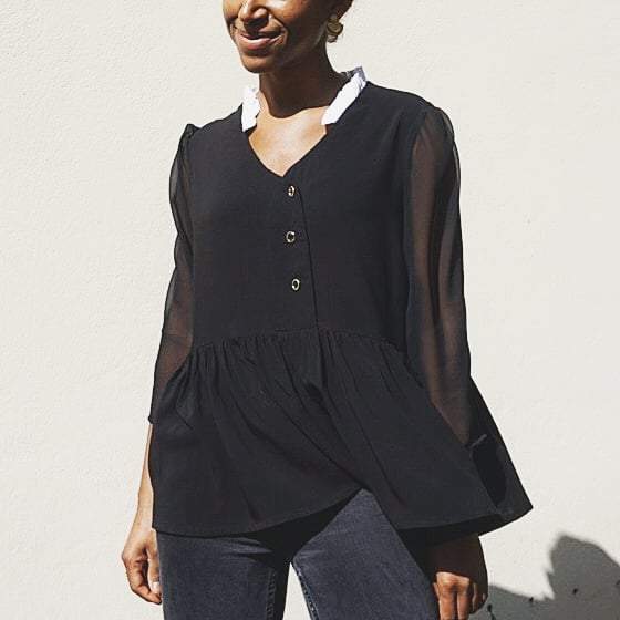 CLARA blouse patron de couture pochette Patron de couture Les lubies de Cadia | Gaspard et Léonie Tissus Mercerie Toulouse