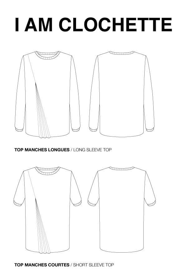 CLOCHETTE Haut Plissé Patron de couture pochette - L'atelier de Gaspard et Léonie