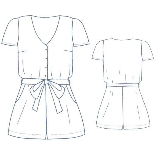 Combinaison JANIE Patron de couture pochette - Lise Tailor Patron de couture LISE TAILOR | Gaspard et Léonie Tissus en ligne et Mercerie à Toulouse