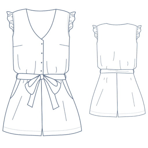 Combinaison JANIE Patron de couture pochette - Lise Tailor Patron de couture LISE TAILOR | Gaspard et Léonie Tissus en ligne et Mercerie à Toulouse