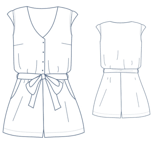 Combinaison JANIE Patron de couture pochette - Lise Tailor Patron de couture LISE TAILOR | Gaspard et Léonie Tissus en ligne et Mercerie à Toulouse