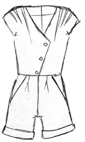 Combishort/Robe ECLIPSE Patron de couture Pochette - L'atelier de Gaspard et Léonie