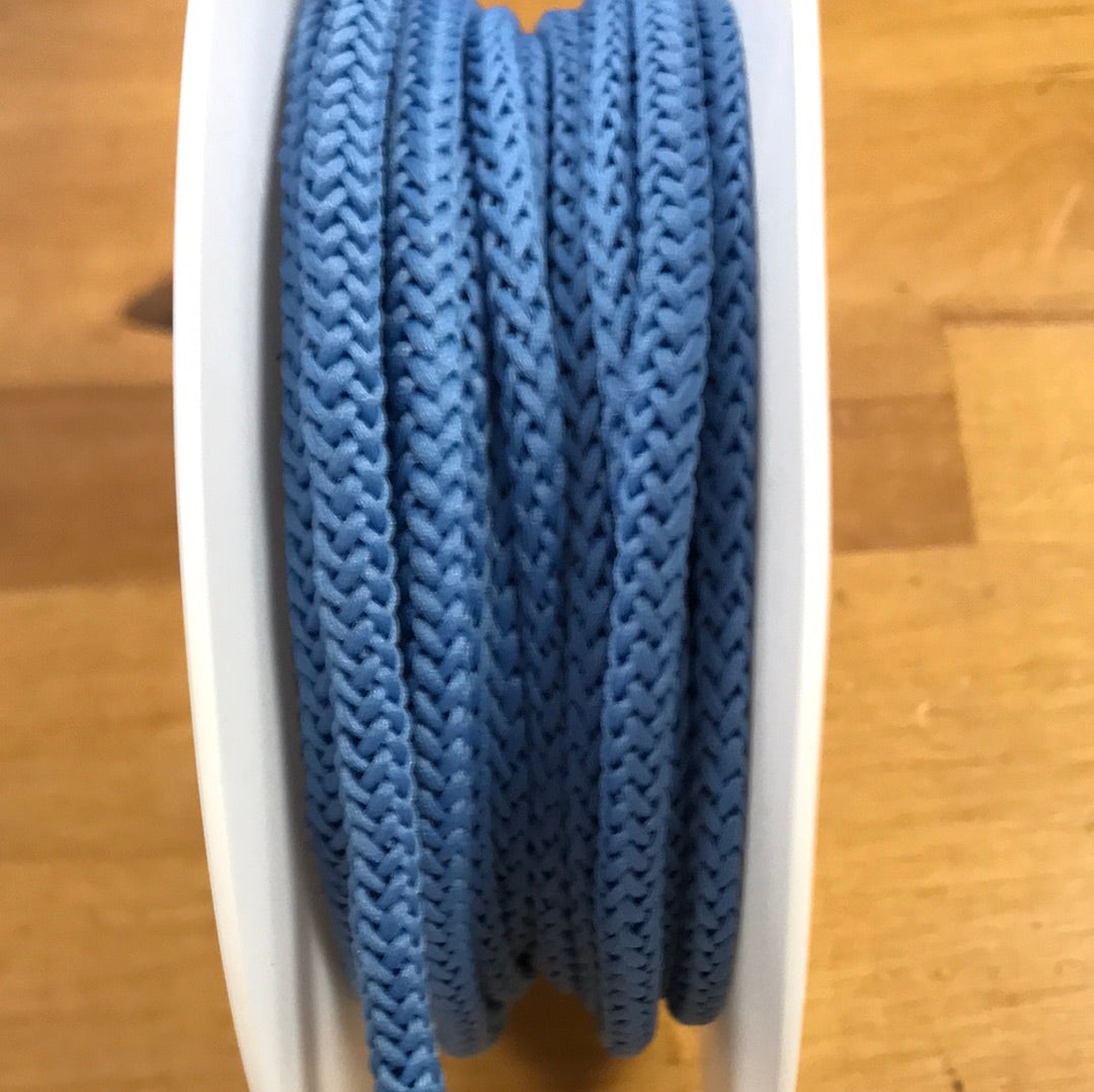Cordon uni 4,5mm (vendu x10cm) - BLEU COL:21 Mercerie Sélection Gaspard & Léonie | Gaspard et Léonie Tissus en ligne et Mercerie à Toulouse