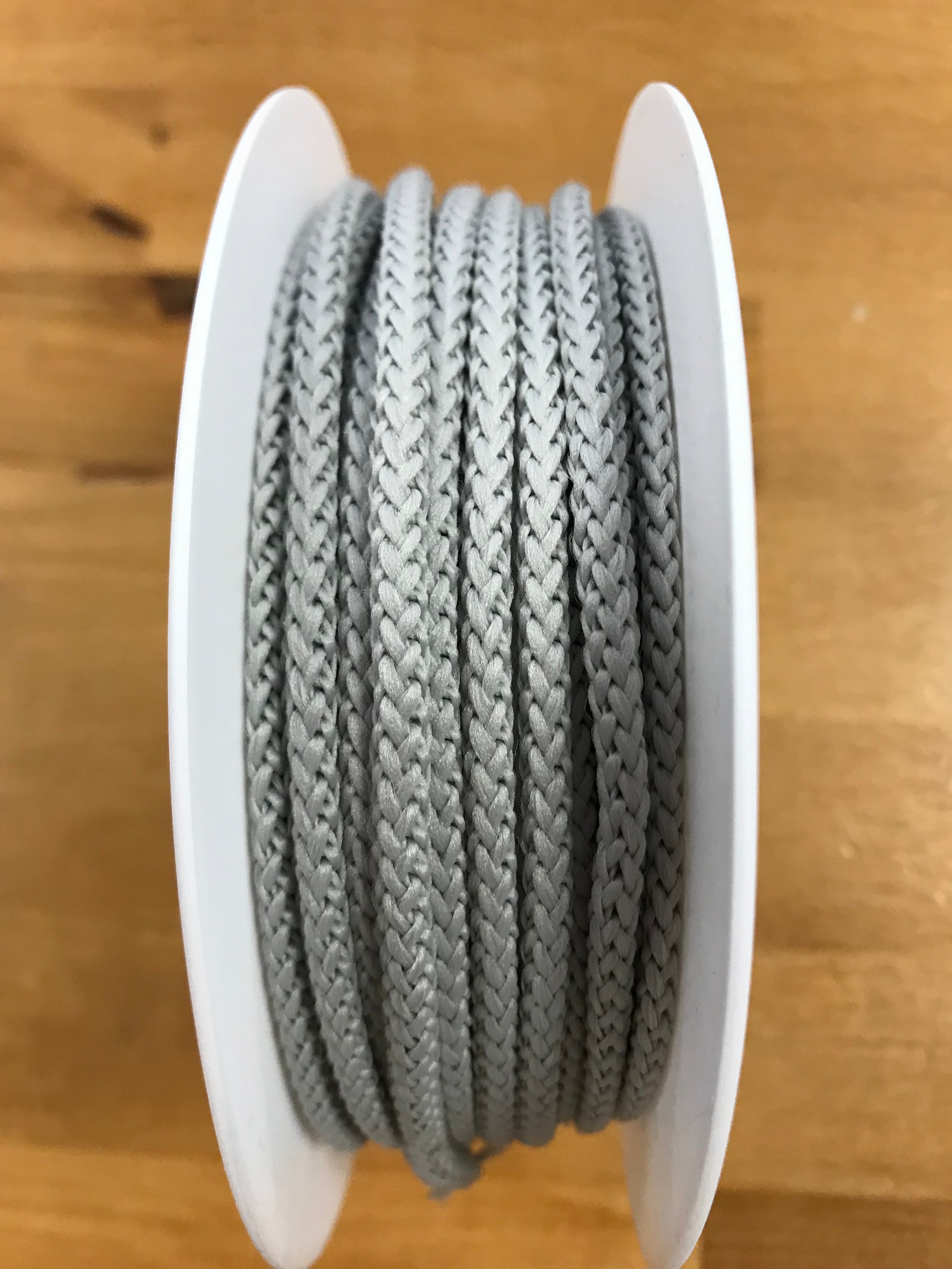 Cordon uni 4,5mm (vendu x10cm) - GRIS COL:31 Mercerie Sélection Gaspard & Léonie | Gaspard et Léonie Tissus en ligne et Mercerie à Toulouse