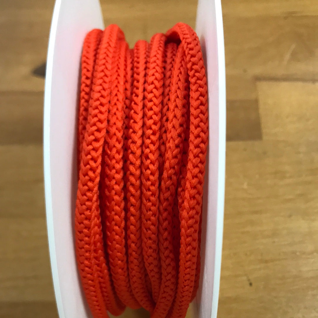 Cordon uni 4,5mm (vendu x10cm) - ORANGE COL:94 Mercerie Sélection Gaspard & Léonie | Gaspard et Léonie Tissus en ligne et Mercerie à Toulouse