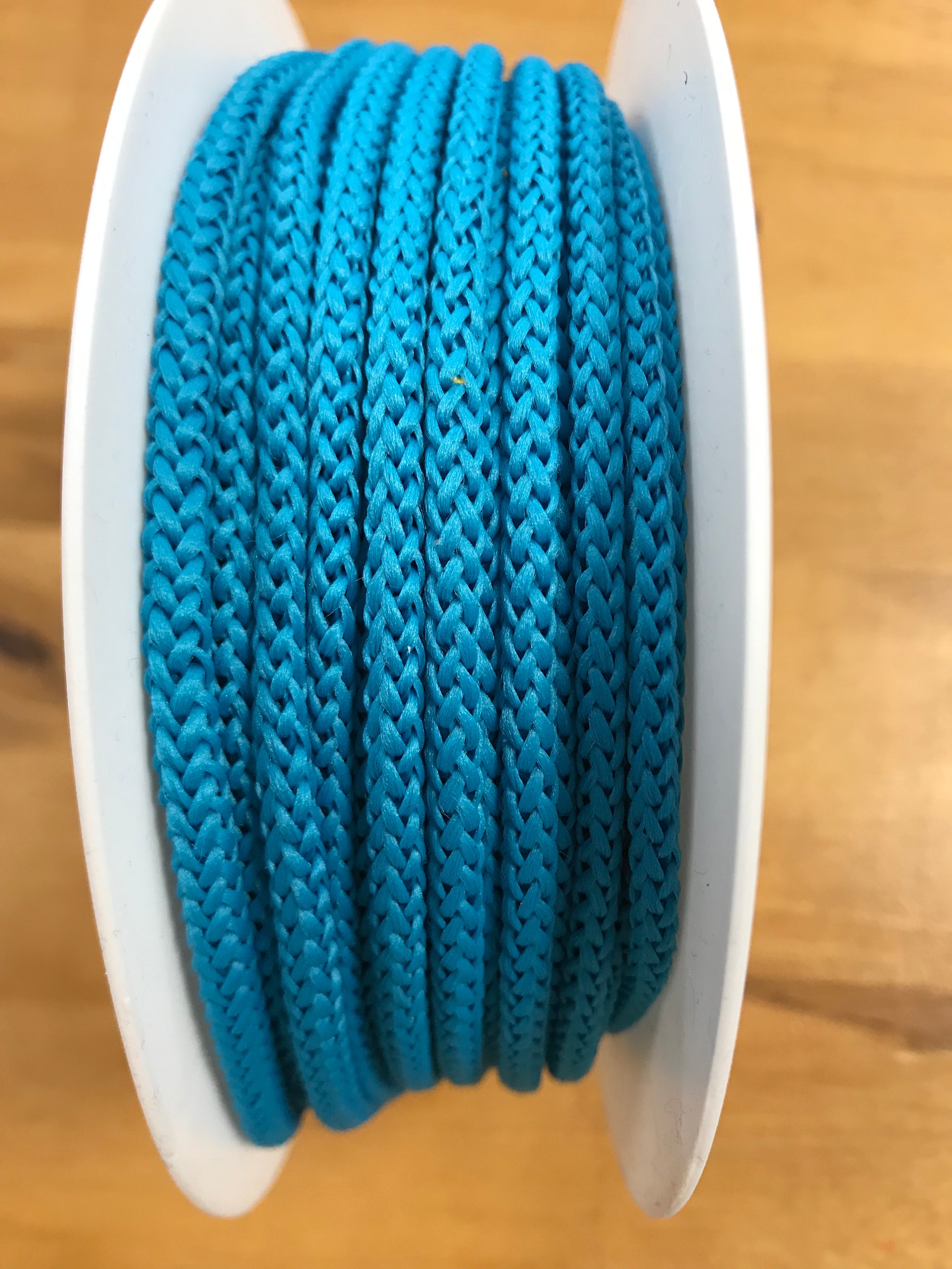 Cordon uni 4,5mm (vendu x10cm) - TURQUOISE COL:20 Mercerie Sélection Gaspard & Léonie | Gaspard et Léonie Tissus en ligne et Mercerie à Toulouse