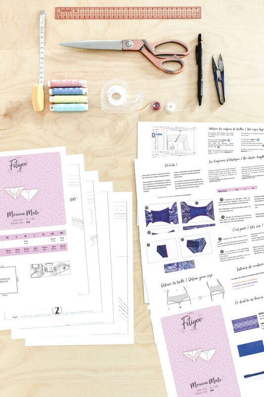 Culotte - MOSCOW MULE - Patron de couture pochette FITIYOO Patron de couture Fitiyoo | Gaspard et Léonie Tissus en ligne et Mercerie à Toulouse