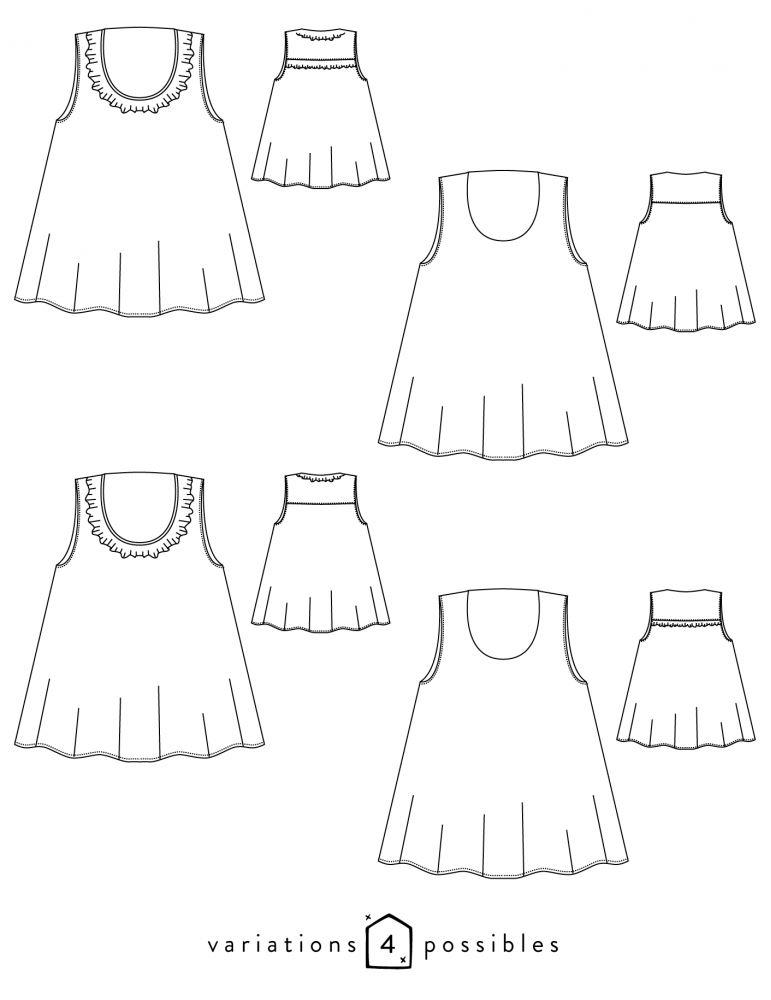 Débardeur Alize SCAMMIT Patron de couture pochette - L'atelier de Gaspard et Léonie