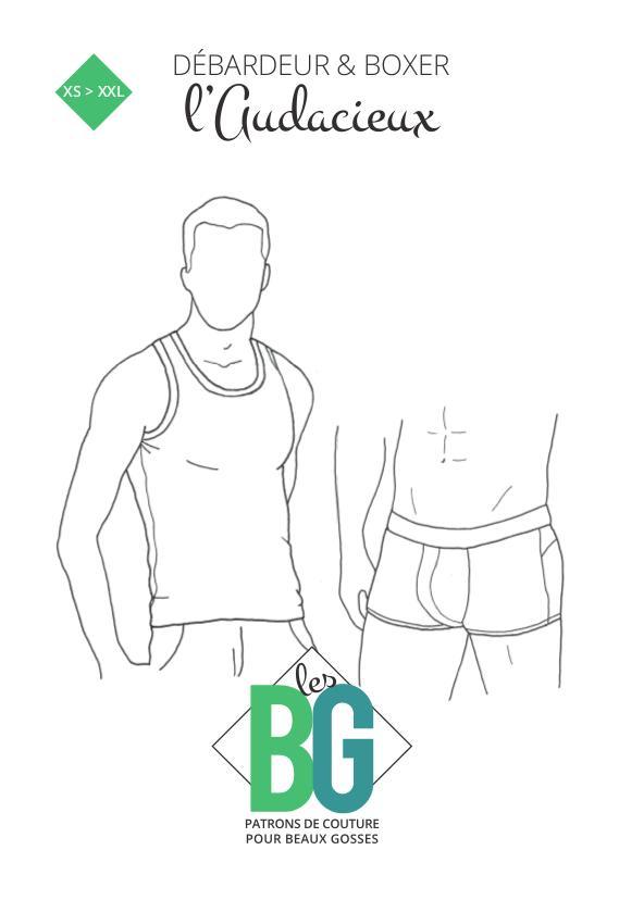 Débardeur et Boxer L'AUDACIEUX Patron de couture pochette - Les Beaux Gosses Patron de couture LES BEAUX-GOSSES | Gaspard et Léonie Tissus en ligne et Mercerie à Toulouse