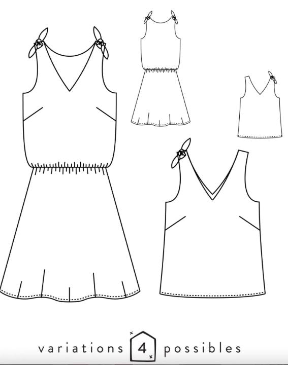 Débardeur ou Robe femme TALISMAN Patron de couture pochette - Atelier SCÄMMIT Patron de couture ATELIER SCÄMMIT | Gaspard et Léonie Tissus en ligne et Mercerie à Toulouse