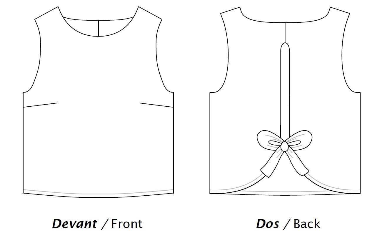DONUT top patron de couture pochette Patron de couture Les lubies de Cadia | Gaspard et Léonie Tissus Mercerie Toulouse