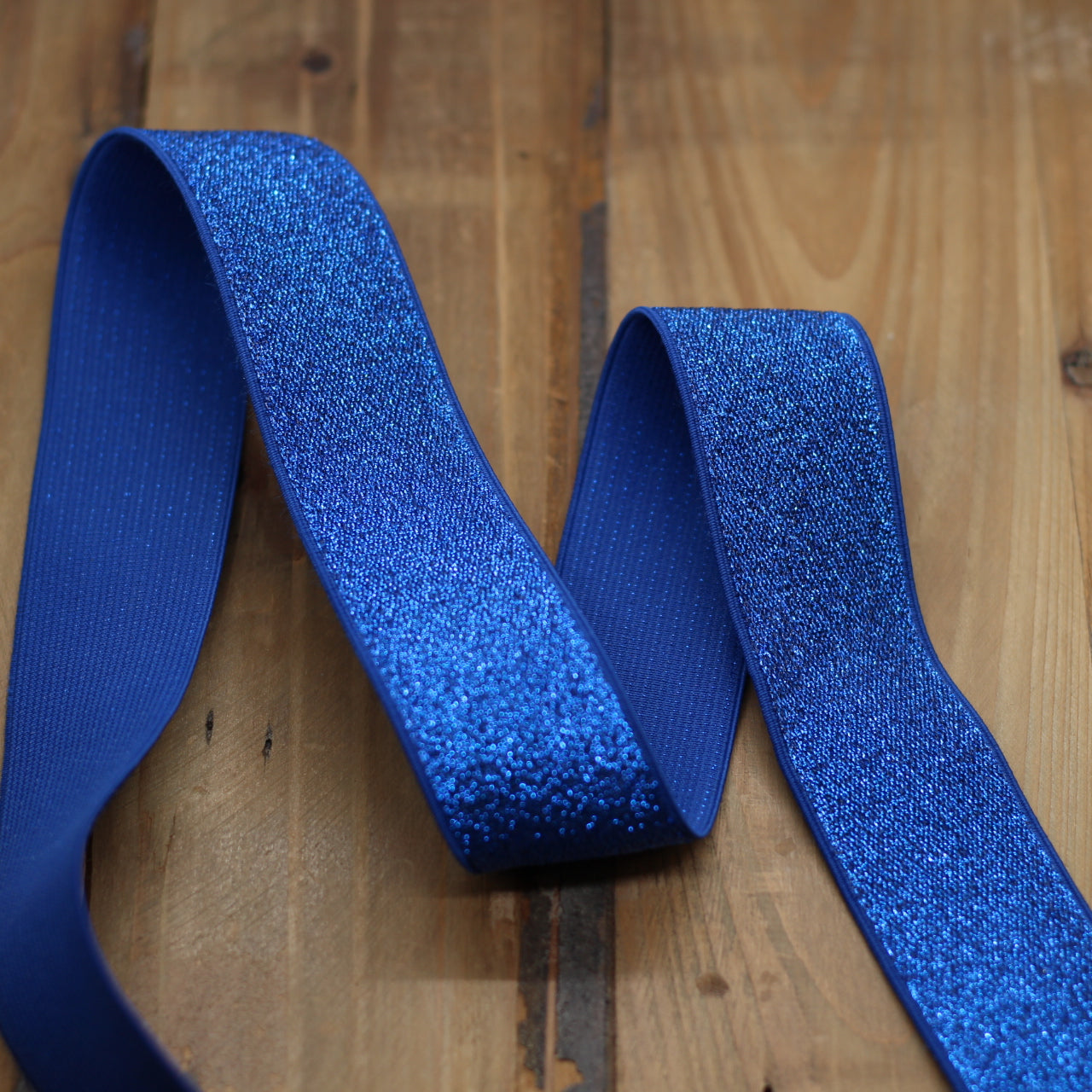 Elastique Large Lurex Bleu cobalt (Vendu x10cm) Mercerie Sélection Gaspard & Léonie | Gaspard et Léonie Tissus en ligne et Mercerie à Toulouse