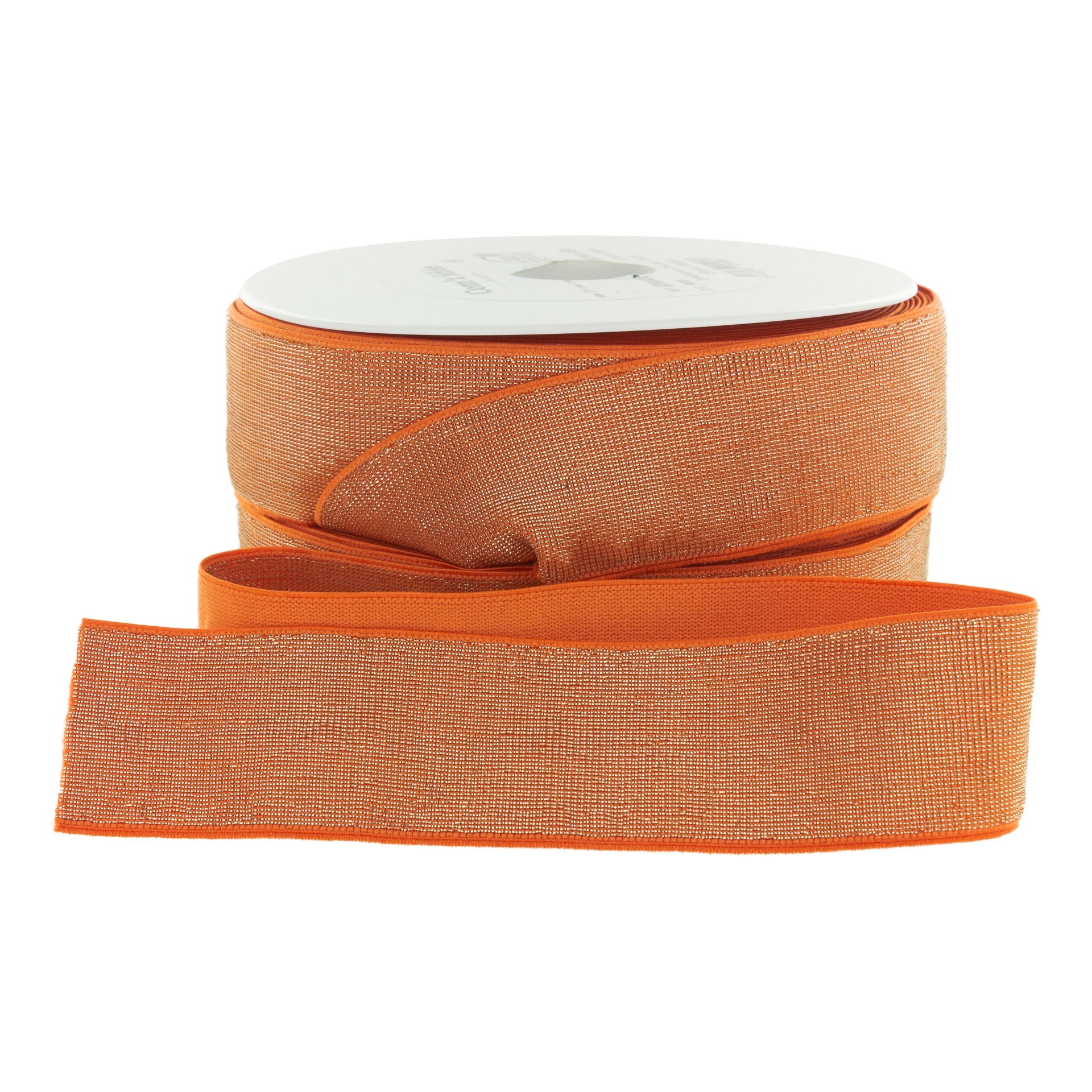 Elastique Large Lurex Orange/Doré (Vendu x10cm) Mercerie Sélection Gaspard & Léonie | Gaspard et Léonie Tissus en ligne et Mercerie à Toulouse