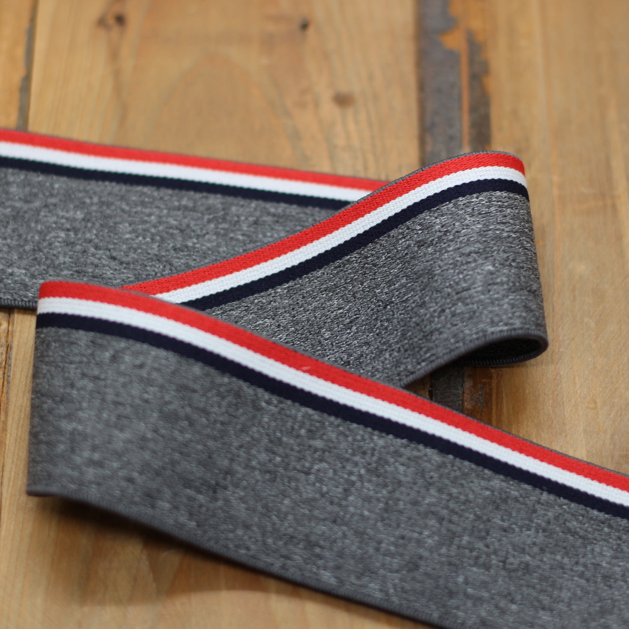 Elastique lingerie - BOXER 45mm Stripe tricolore (vendu x10cm) Mercerie Sélection Gaspard & Léonie | Gaspard et Léonie Tissus en ligne et Mercerie à Toulouse