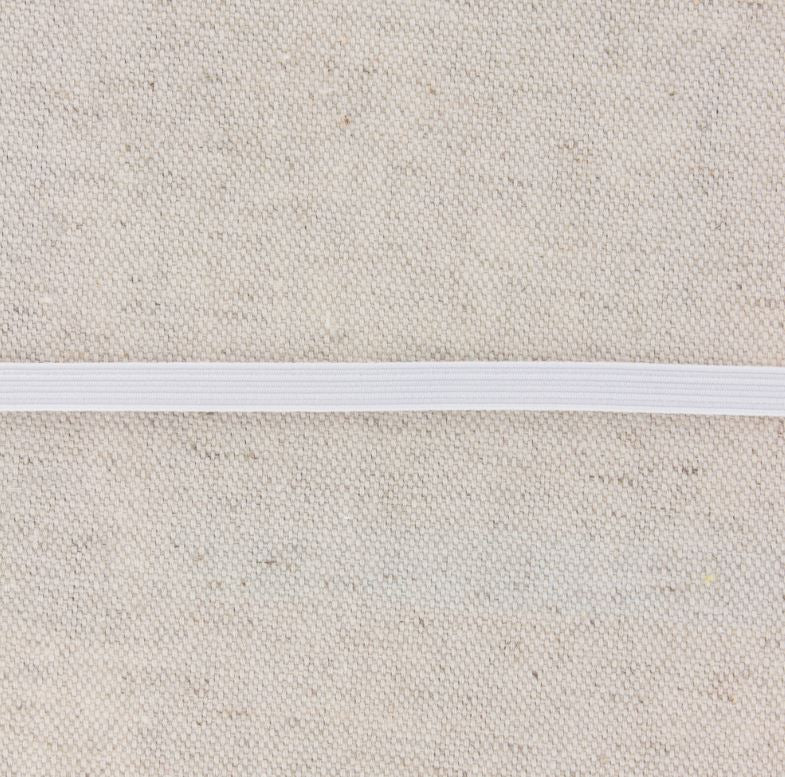Elastique plat Blanc 6mm (vendu x10cm) Mercerie Sélection Gaspard & Léonie | Gaspard et Léonie Tissus en ligne et Mercerie à Toulouse