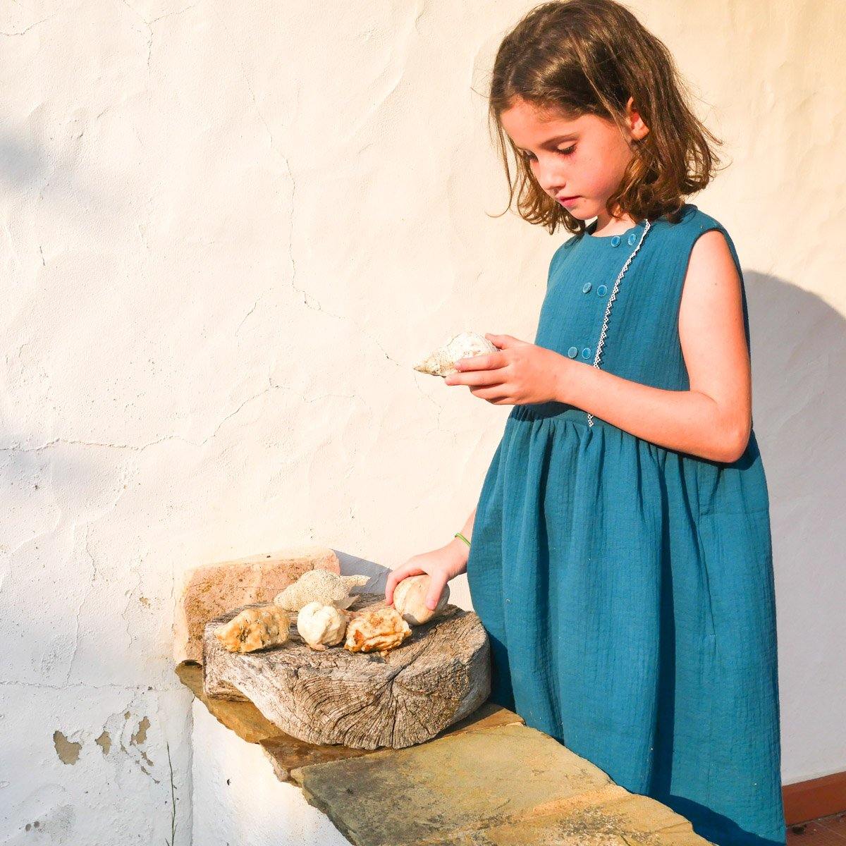 ELONA Enfant Blouse ou Robe patron de couture pochette - L'atelier de Gaspard et Léonie
