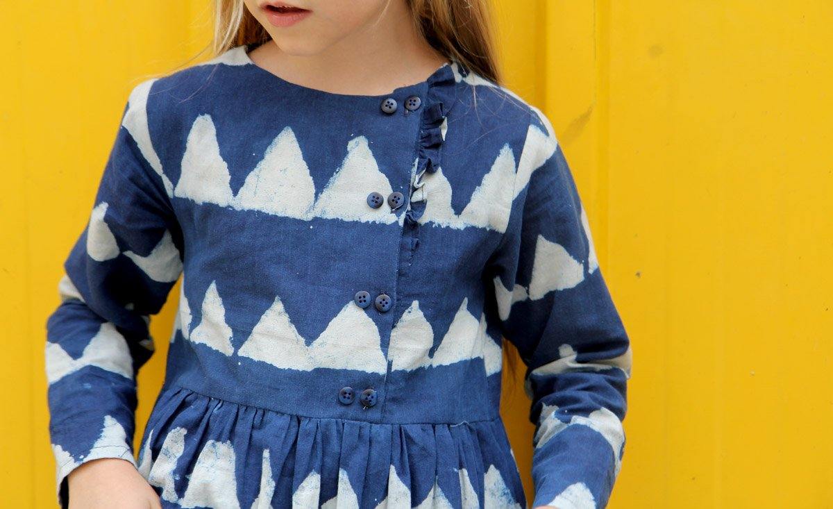 ELONA Enfant Blouse ou Robe patron de couture pochette - L'atelier de Gaspard et Léonie