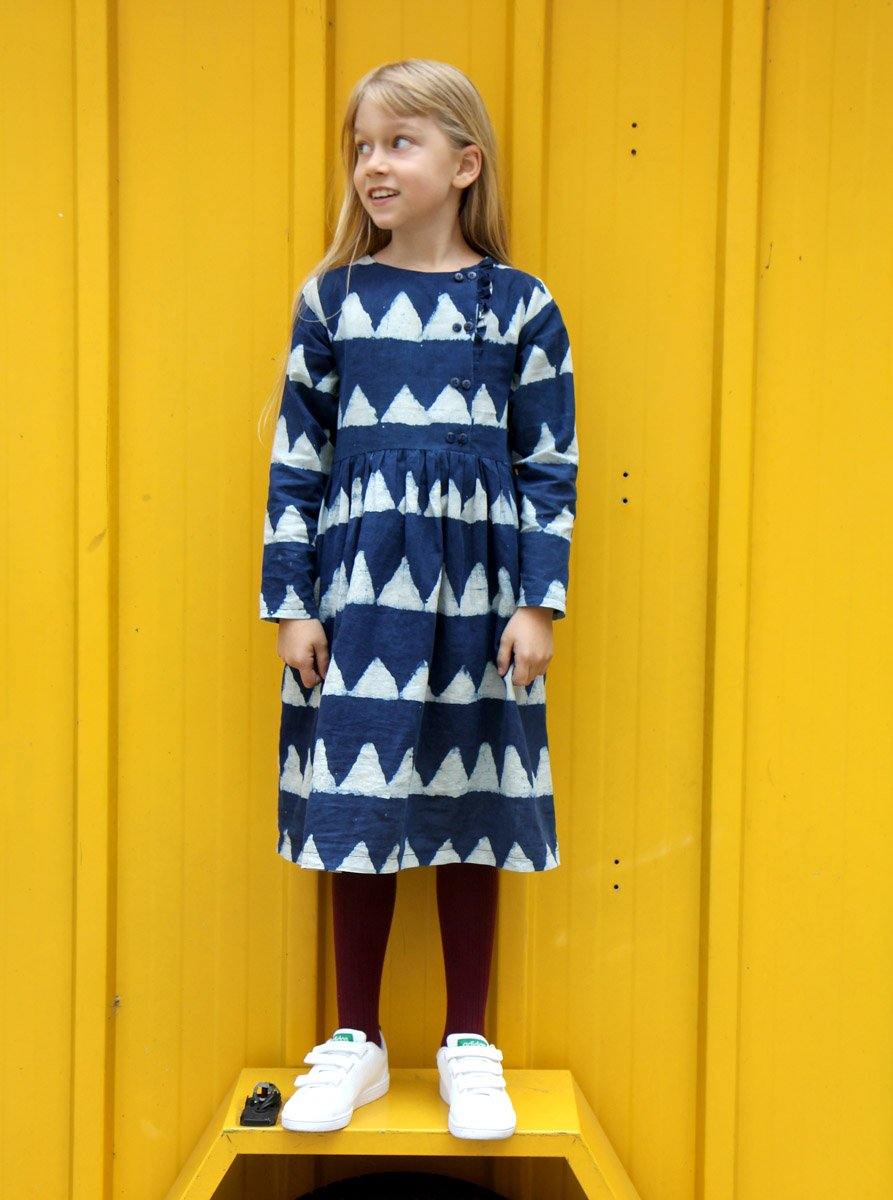 ELONA Enfant Blouse ou Robe patron de couture pochette - L'atelier de Gaspard et Léonie