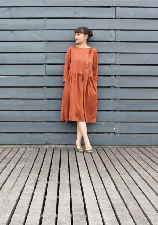 ELONA Mum Blouse ou Robe Patron de couture pochette - L'atelier de Gaspard et Léonie