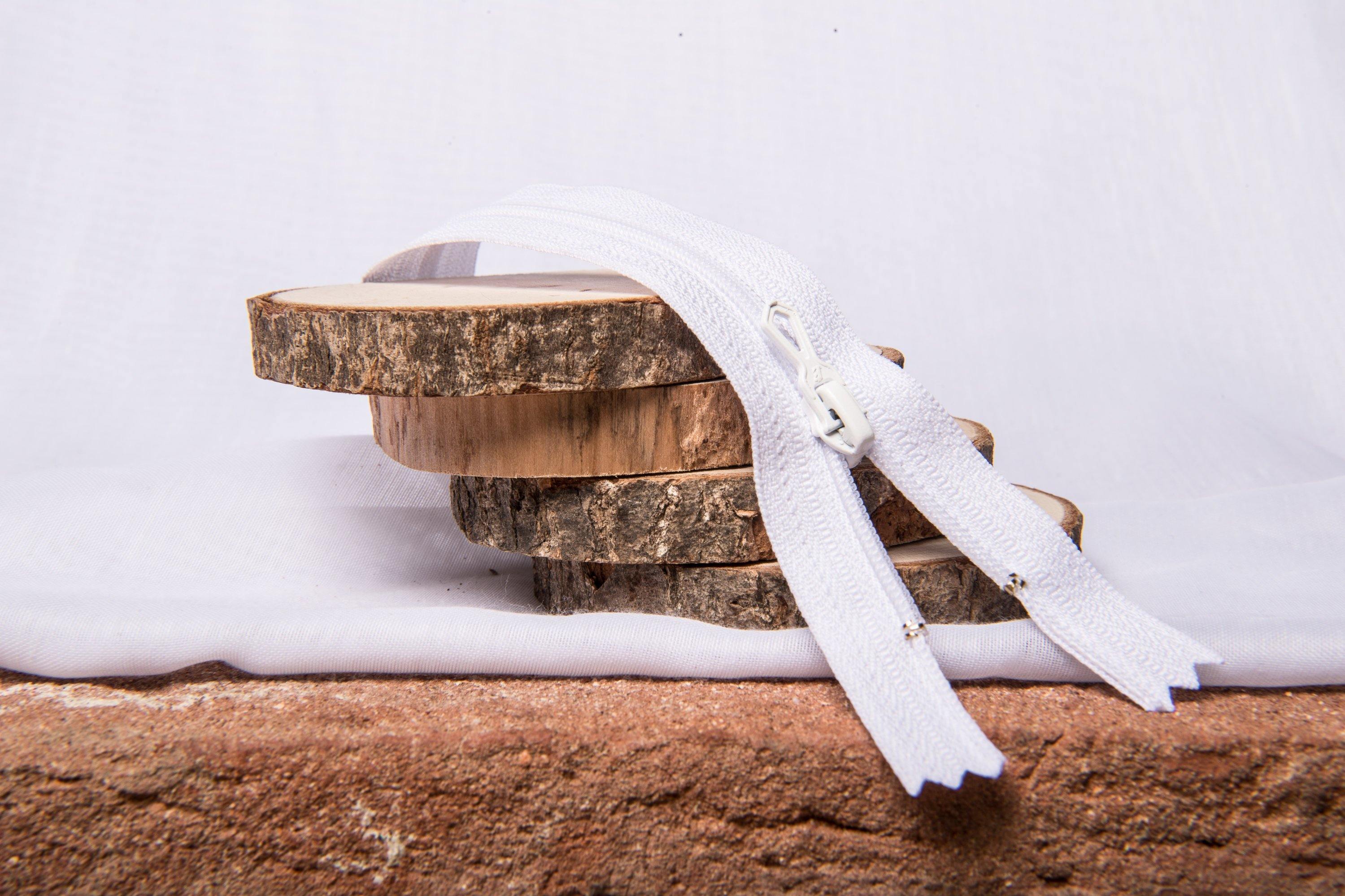 Fermeture Eclair Spirale Blanc- Non Séparable Z51 400 - L'atelier de Gaspard et Léonie