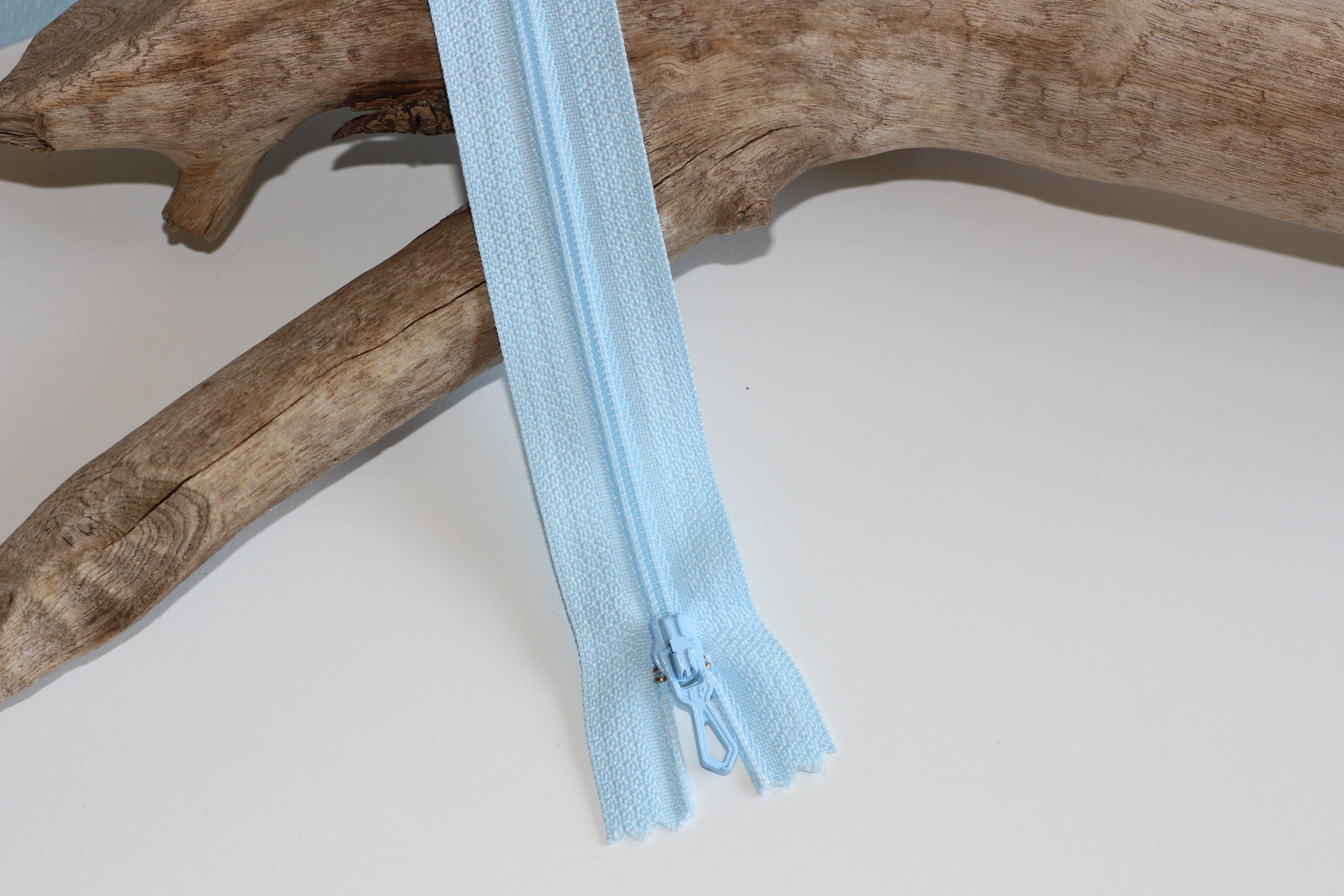 Fermeture Eclair Spirale Bleu ciel- Non Séparable Z51 501 - L'atelier de Gaspard et Léonie