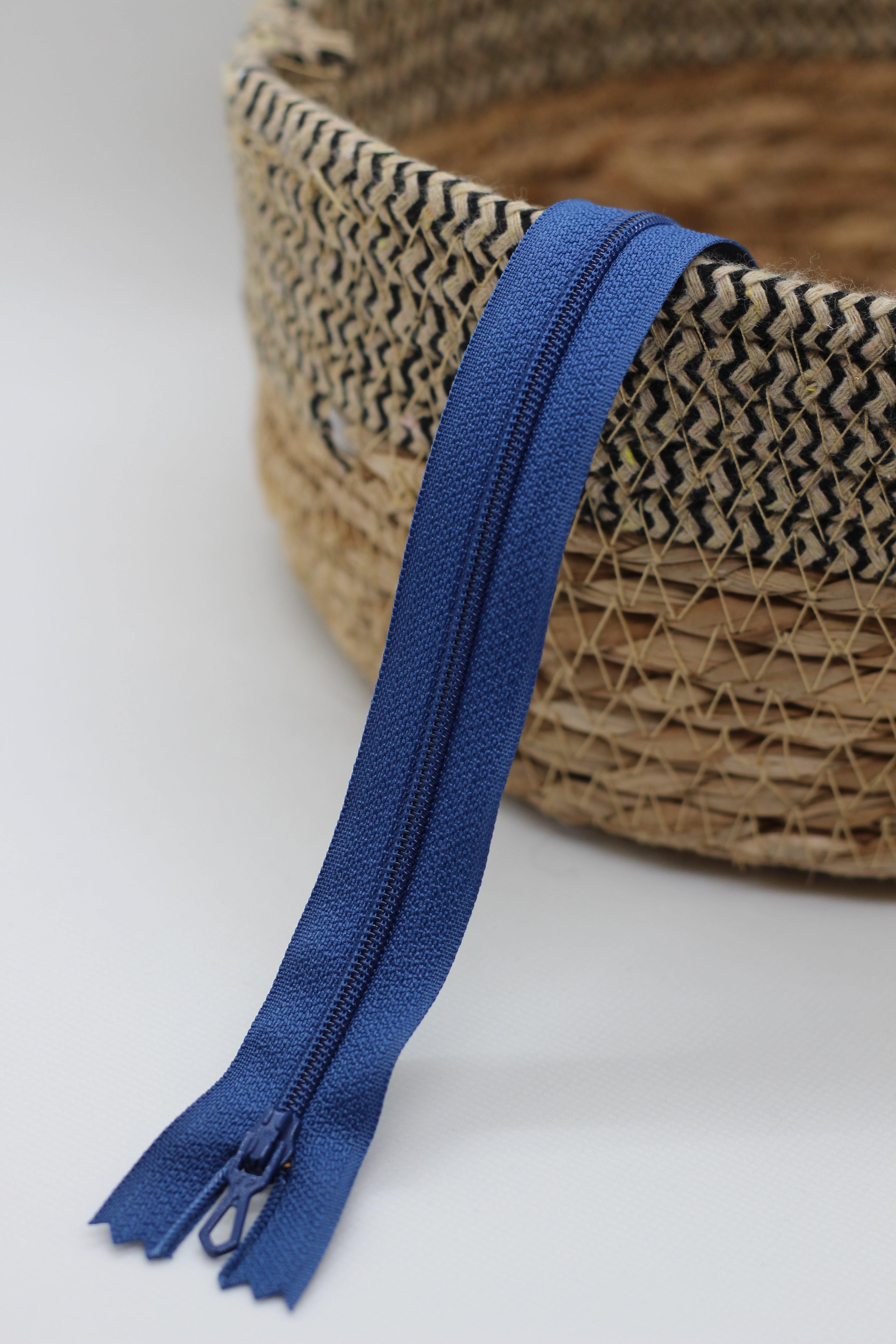 Fermeture Eclair Spirale BLEU - Non Séparable Z51 550 - L'atelier de Gaspard et Léonie