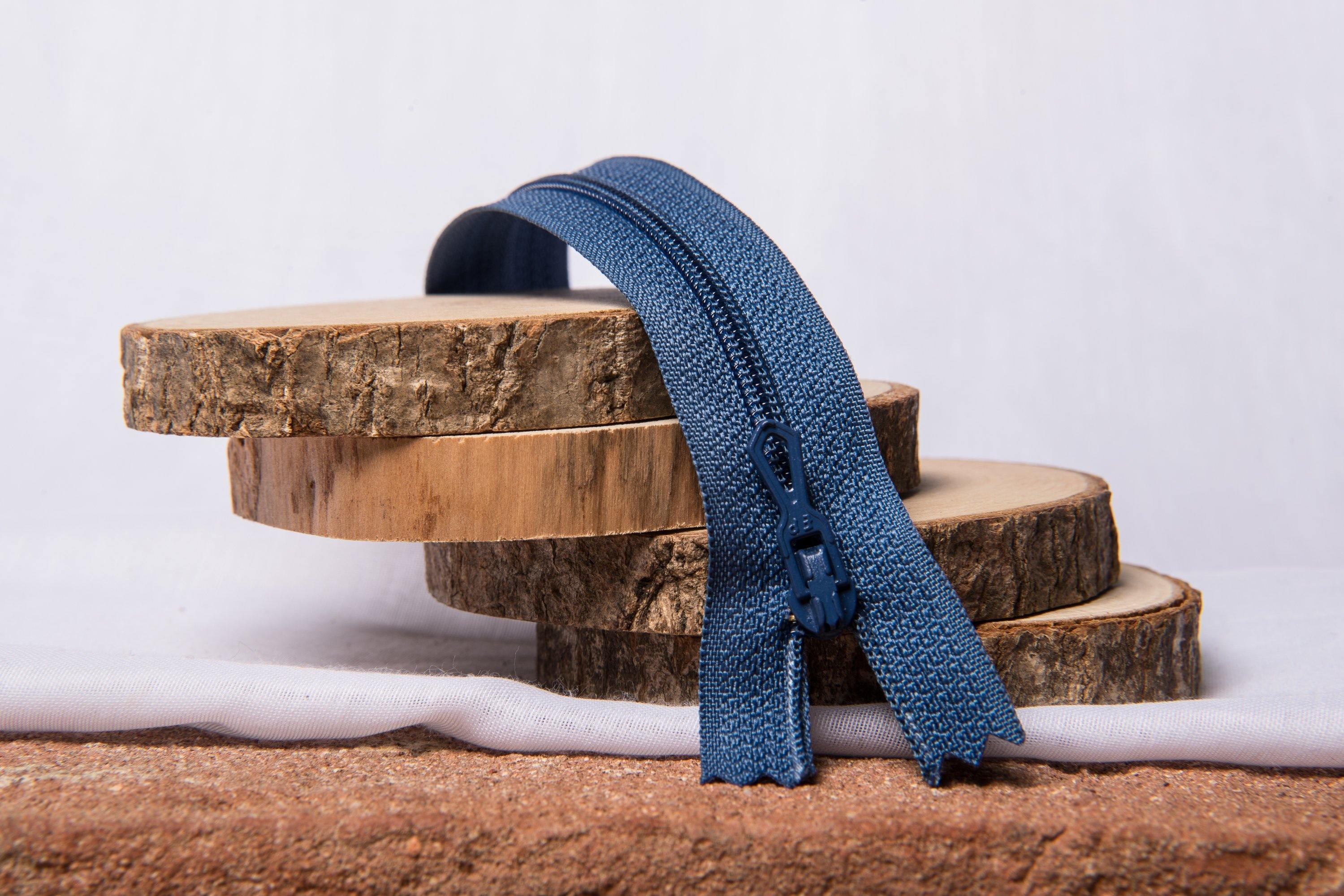 Fermeture Eclair Spirale BLEU - Non Séparable Z51 550 - L'atelier de Gaspard et Léonie