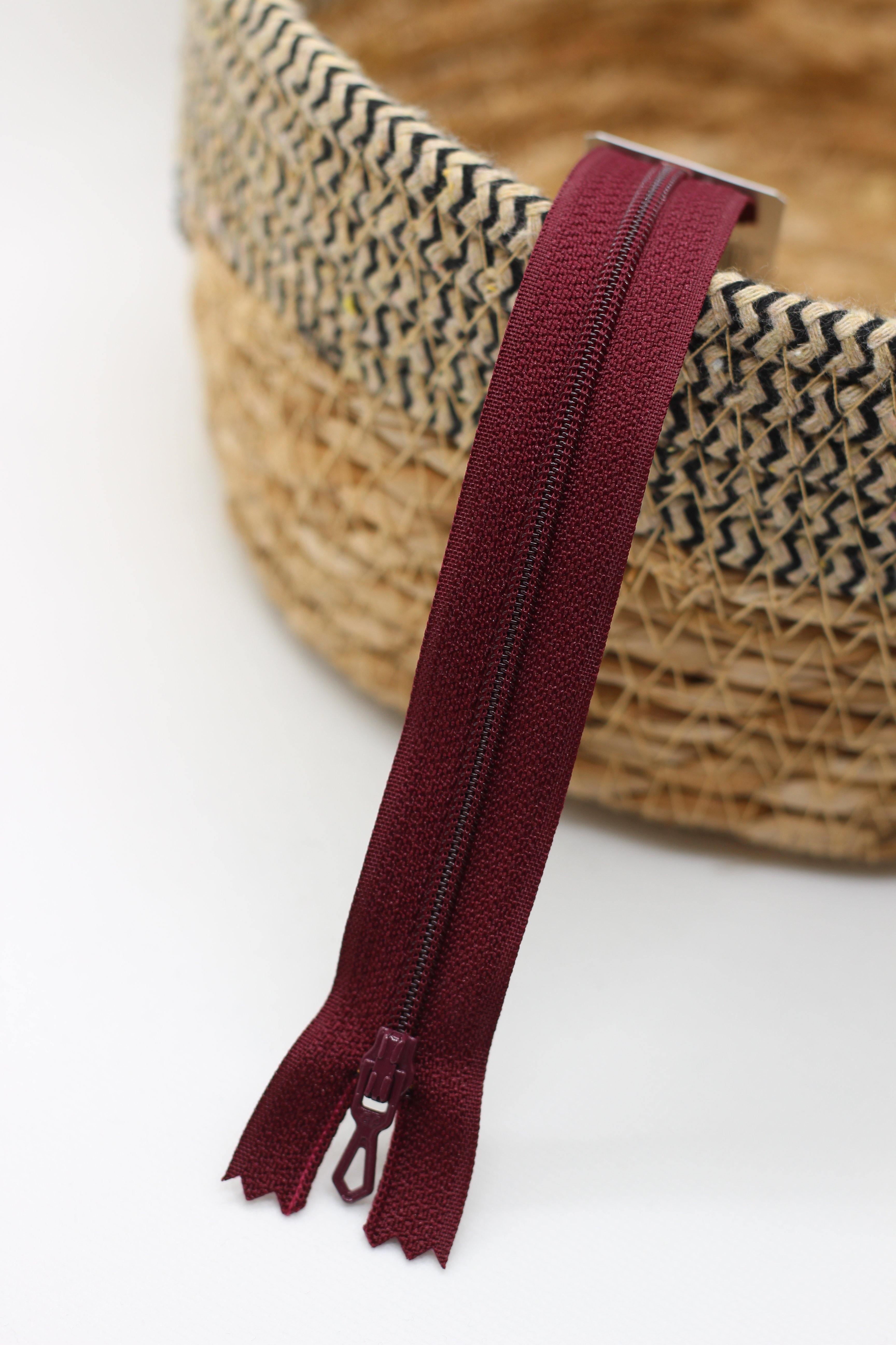 Fermeture Eclair Spirale BORDEAUX - Non Séparable Z51 870 - L'atelier de Gaspard et Léonie