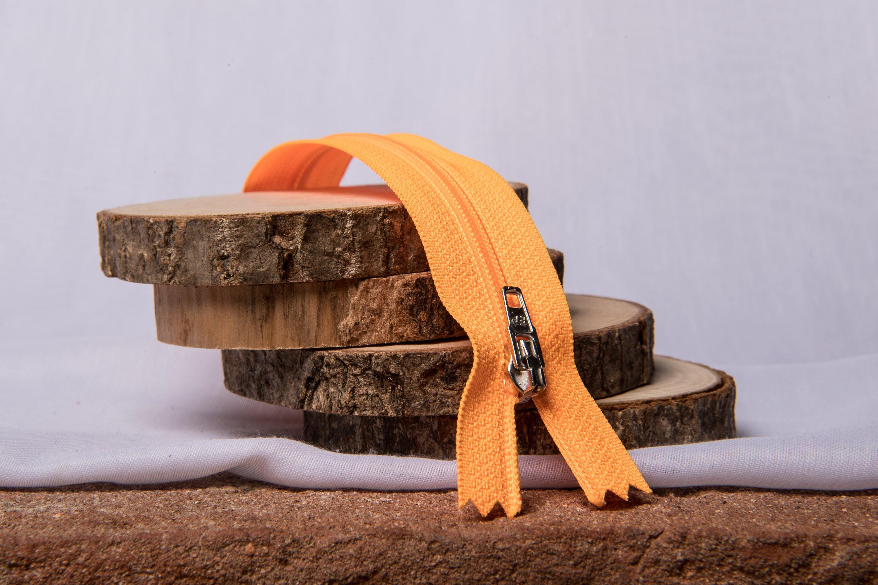 Fermeture Eclair Spirale ORANGE - Non Séparable Z51 131 - L'atelier de Gaspard et Léonie