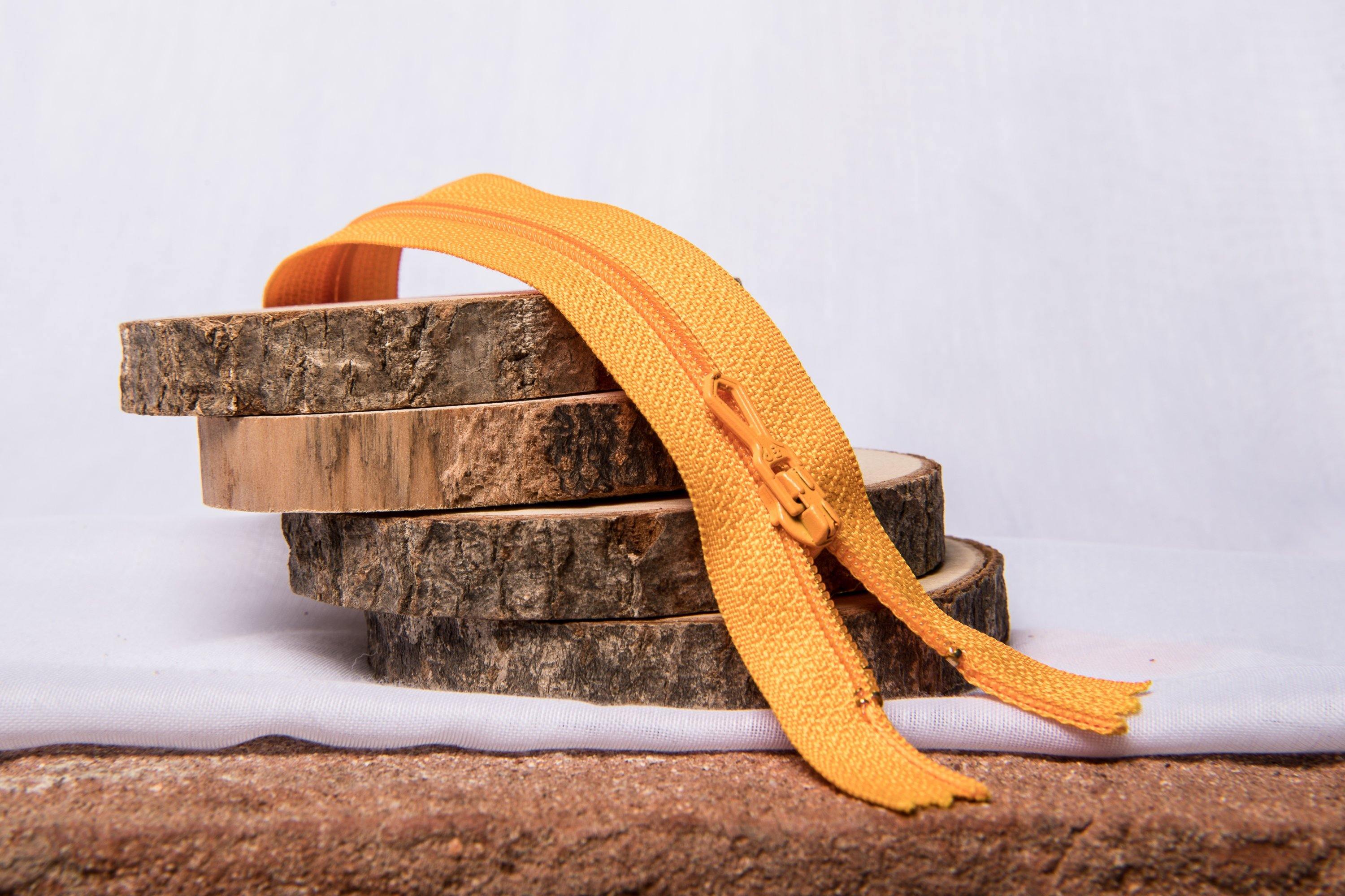 Fermeture Eclair Spirale ORANGE - Non Séparable Z51 649 - L'atelier de Gaspard et Léonie